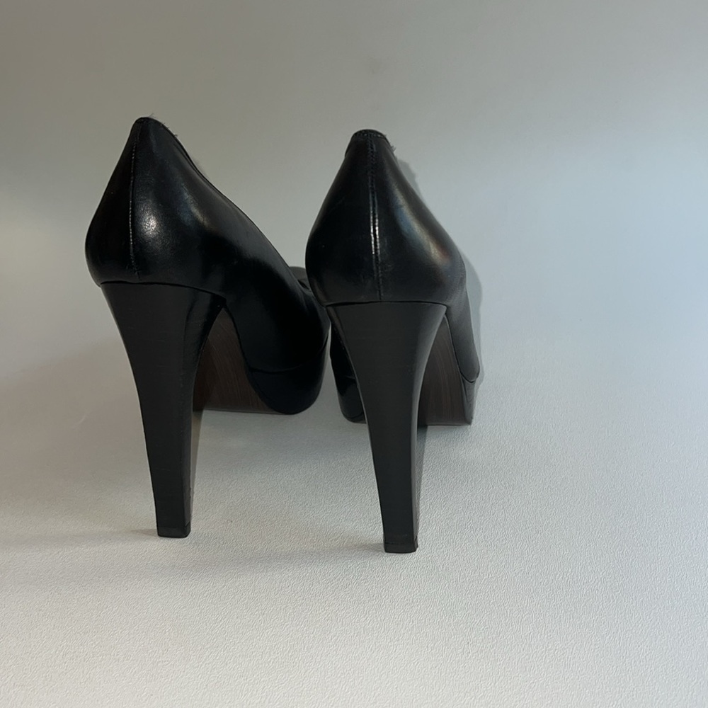 Stuart Weitzman pumps black classic platform‎ timeless  vamp goth essential 10 - Picture 6 of 9